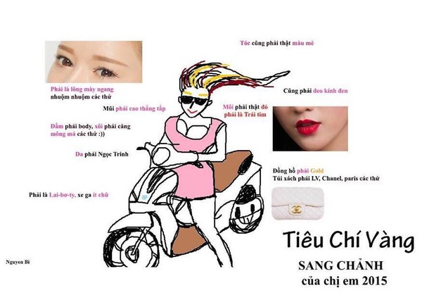 Tiêu chí vàng sang chảnh của chị em 2015 phải 