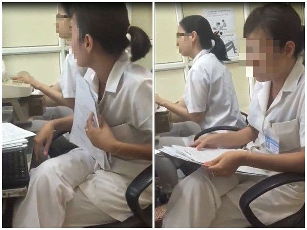 Nữ hộ sinh mắng bệnh nhân Nữ hộ sinh mắng bệnh nhân