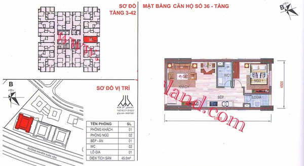 Tư vấn bố trí nội thất cho căn hộ có diện tích 45m²  1