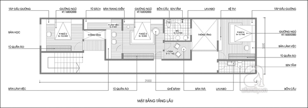 Tư vấn thiết kế và bố trí nội thất cho nhà lô rộng 115m² 2