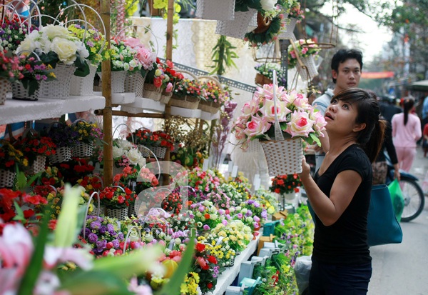 Ngây ngất với chợ hoa cổ nhất Hà Nội 14