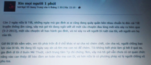 Chồng ch&eacute;m vợ chảy m&aacute;u r&ograve;ng r&ograve;ng ở Bu&ocirc;n M&ecirc; Thuột  1