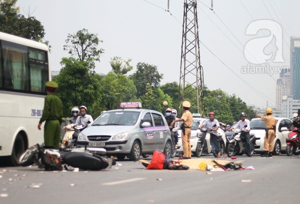 Hà Nội: Về nghỉ hè, một nữ sinh viên bị xe khách cán tử vong 1