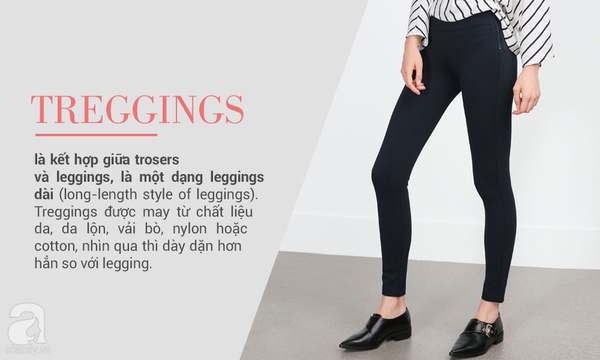 Mặc thế nào cho đúng với 4 kiểu quần ôm sát: quần tất - legging - tregging - skinny