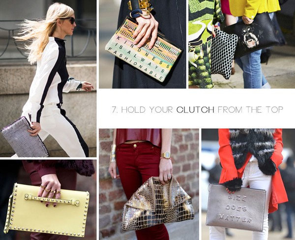 cách cầm clutch tay