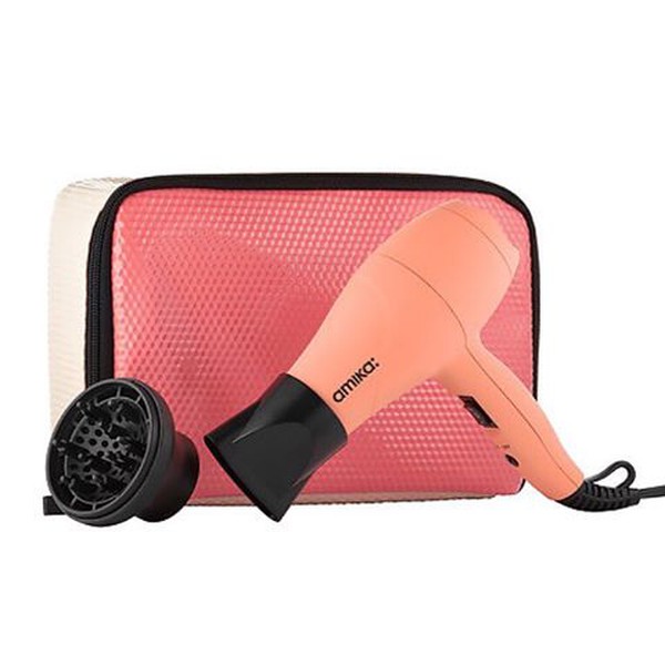 Mighty Mini Dryer Coral Pink + Wink, Amika $55