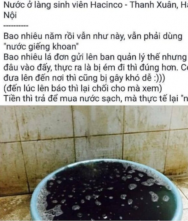 nước bẩn