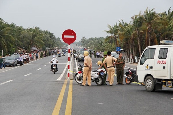 Hiện trường vụ tai nạn 