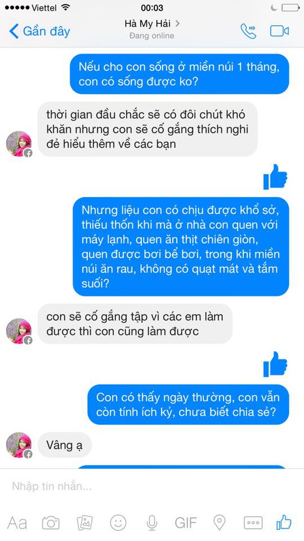 đoạn chat ấn tượng