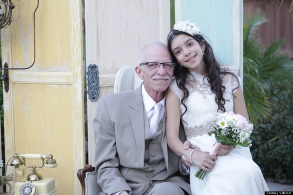 Xúc động đám cưới của người cha ung thư dành cho con gái 11 tuổi 4