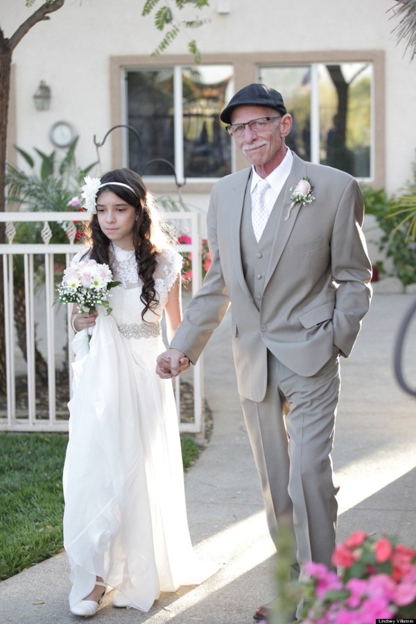 Xúc động đám cưới của người cha ung thư dành cho con gái 11 tuổi 1