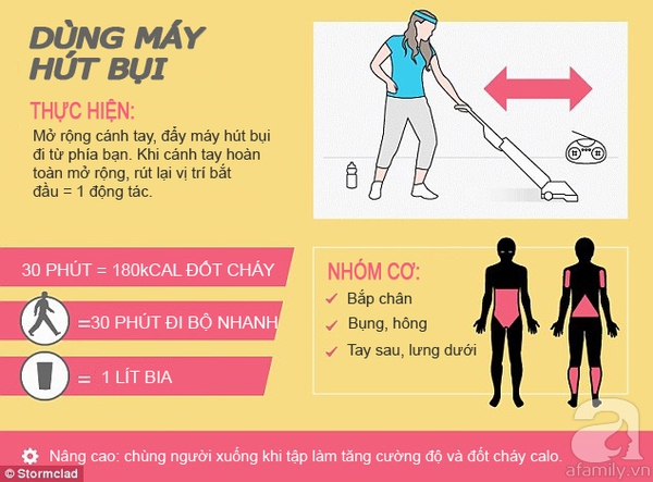 làm việc nhà để giảm cân1