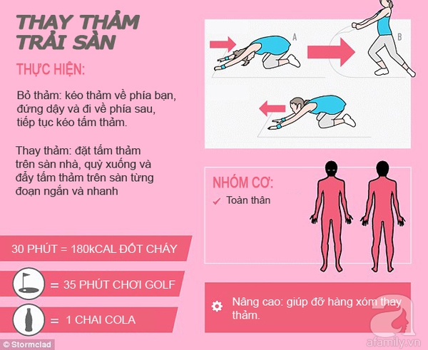 làm việc nhà để giảm cân6