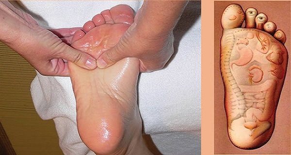 massage bàn chân mùa đông