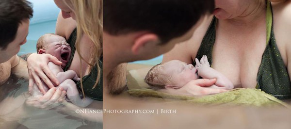 Những thước ảnh tuyệt vời về em bé được sinh ra dưới nước 10