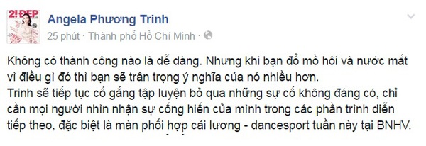 Ảnh Angela Phương Trinh bị thương Bước nhảy hoàn vũ 3