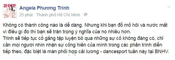 Ảnh Angela Phương Trinh bị thương Bước nhảy ho&agrave;n vũ 3