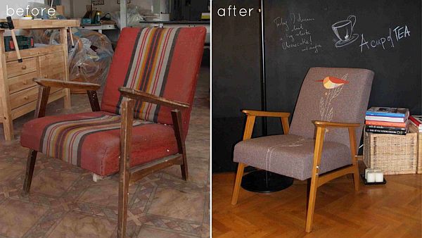 Những gợi ý tân trang ghế cũ thành đồ nội thất đẹp mắt 1