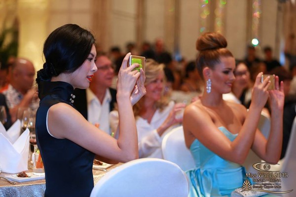 Miss World Charity Gala - Yu Wenxia (Miss World 2012), Rolene Strauss (Miss World 2014)