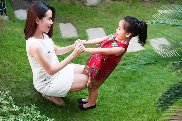 Lưu Hương Giang và con gái