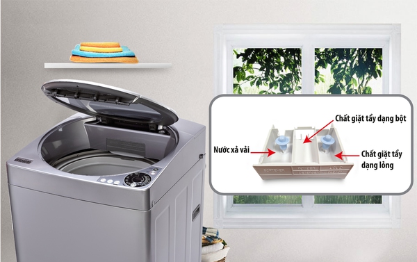 Những cách giặt sạch quần áo bằng máy giặt