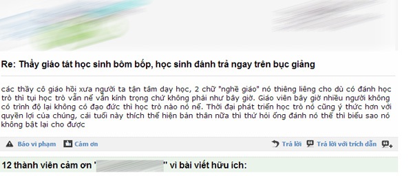 Nóng trên mạng: Thầy trò “tẩn” nhau tới tấp, nam sinh chê mẹ như hát hay 2