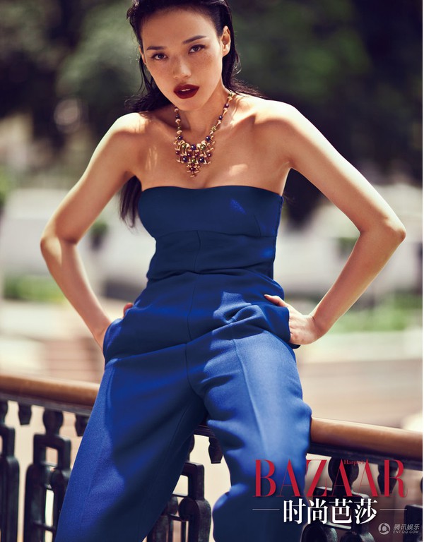 Thư Kỳ khoe mình hạc xương mai trên tạp chí Bazaar 6 Thư Kỳ khoe mình hạc xương mai trên tạp chí Bazaar 6