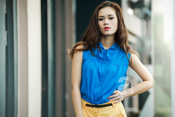 Đưa gam m&agrave;u neon v&agrave;o trang phục c&ocirc;ng sở nh&atilde; nhặn 9