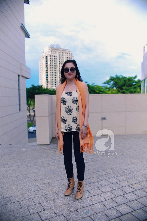 Street style bắt mắt của phái đẹp hai miền những ngày mưa gió 12