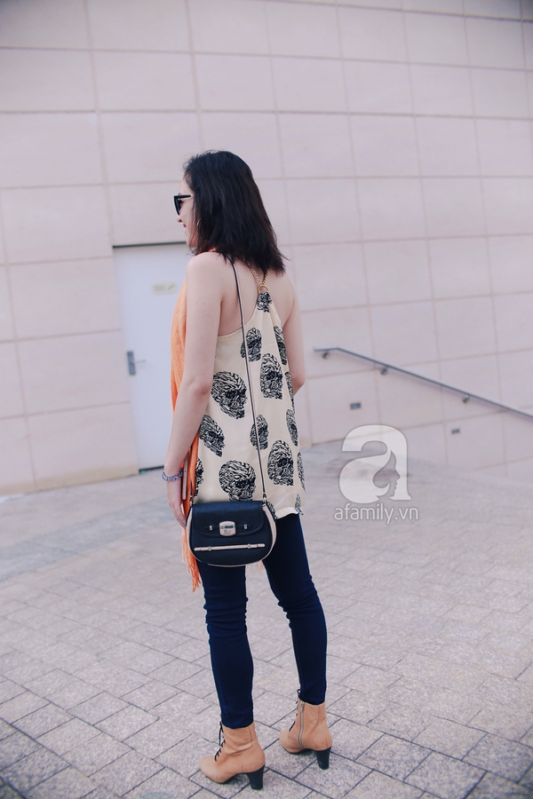 Street style bắt mắt của phái đẹp hai miền những ngày mưa gió 13