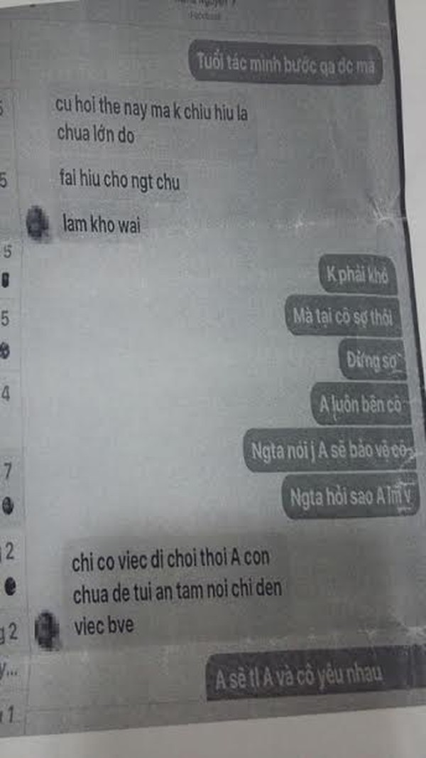 Tin nhắn giữa cô N và em A