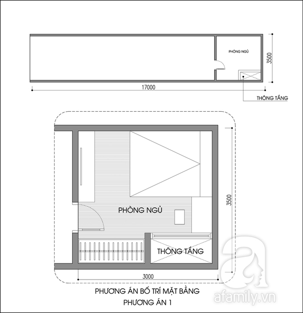 Tư vấn bố trí nội thất phòng 10m² cho vợ chồng son 1