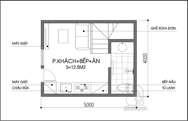 Tư vấn bố trí nội thất nhà 20m² cho gia đình có con nhỏ 1