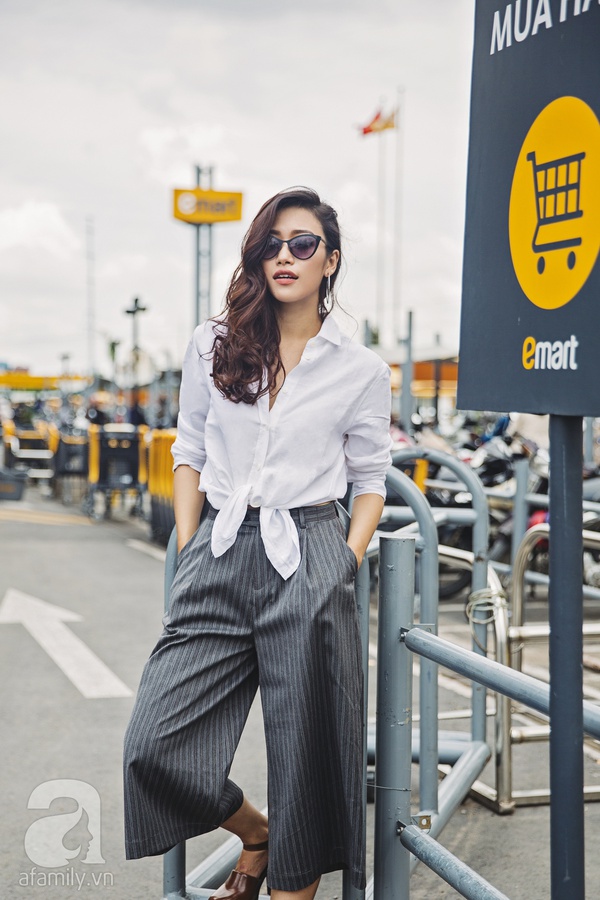 thời trang quần culottes 