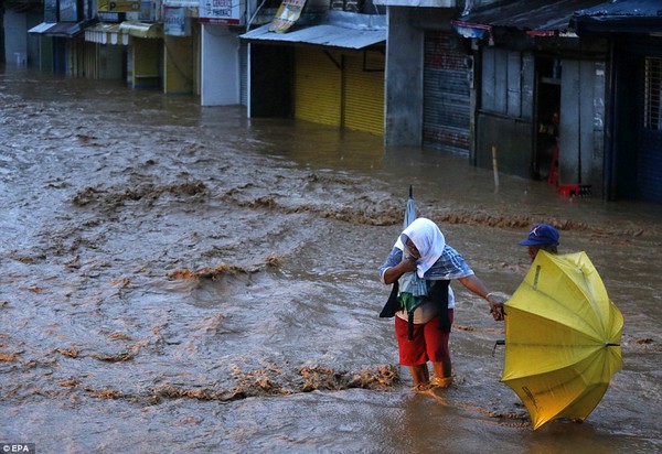 Khung cảnh hoang tàn ở những nơi siêu bão Hagupit quét qua 12