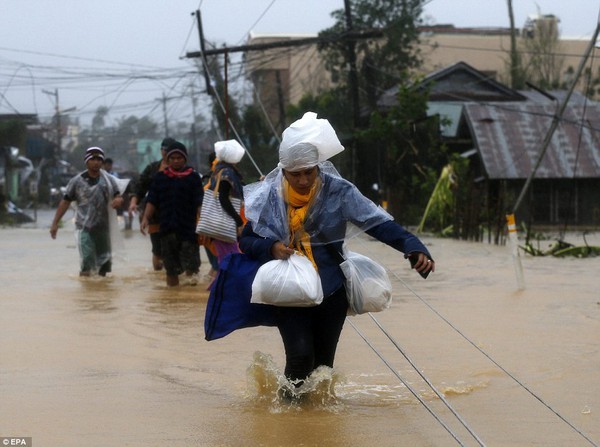 Khung cảnh hoang tàn ở những nơi siêu bão Hagupit quét qua 7