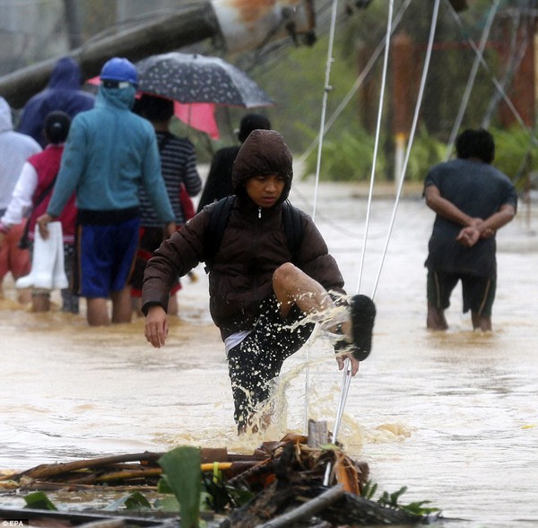 Khung cảnh hoang tàn ở những nơi siêu bão Hagupit quét qua 8