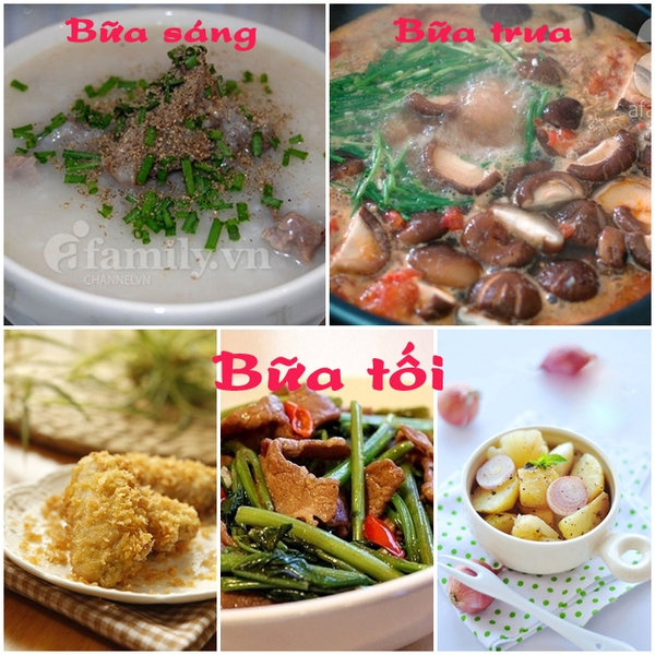 Thực đơn dinh dưỡng mà nhanh gọn cho cả tuần 7