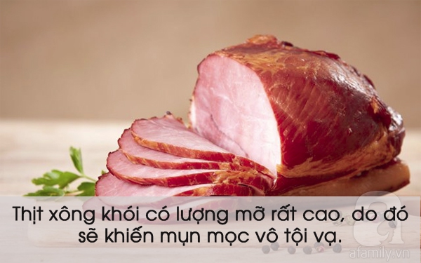 thực phẩm mùa hè gây mụn