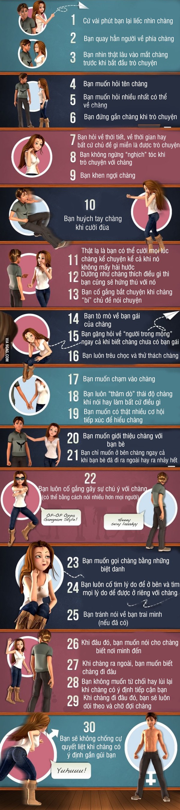 Dấu hiệu chứng tỏ bạn đang 