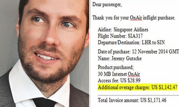 Trả 1.200 USD để dùng Wifi trên máy bay Singapore Airline 1