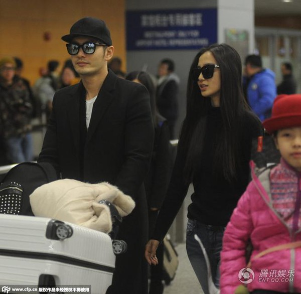 Huỳnh Hiểu Minh v&agrave; Angelababy đi nghỉ tuần trăng mật sớm 3