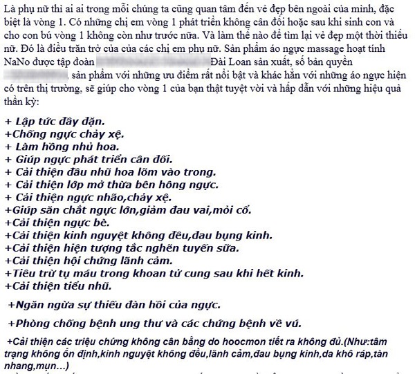 Thực hư loại đồ lót làm hồng nhũ hoa, ngăn ngừa ung thư 3