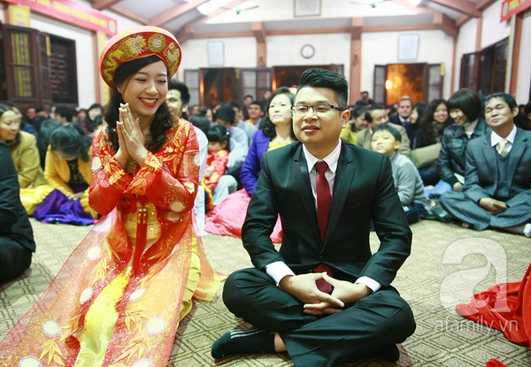 Độc đáo lễ cưới tại chùa của 4 cặp đôi tại Hà Nội  12