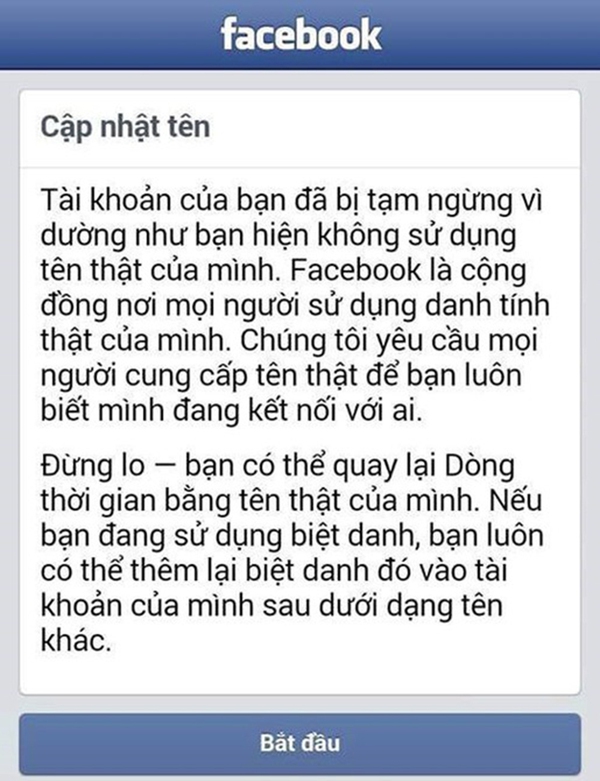 Dân mạng than thở vì bị "ép" đổi tên Facebook 2