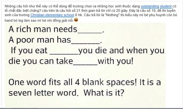 Bài toán dành cho trẻ mầm non khiến người lớn phải "vắt não" tìm lời giải 6