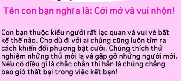 tên bạn thực sự có ý nghĩa gì