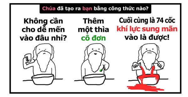 chúa đã tạo ra bạn bằng công thức nào