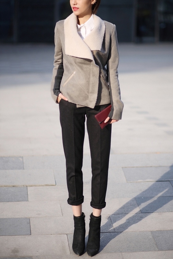 Cùng fashionista gốc Việt Wendy Nguyen phối đồ cùng áo khoác cổ to 13