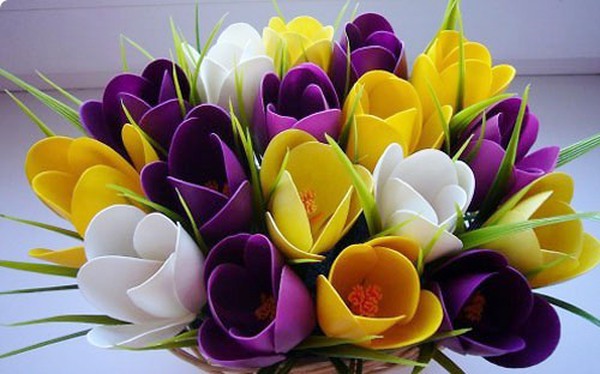 Giỏ hoa tulip khoe sắc cho mùa đông ấm áp 10